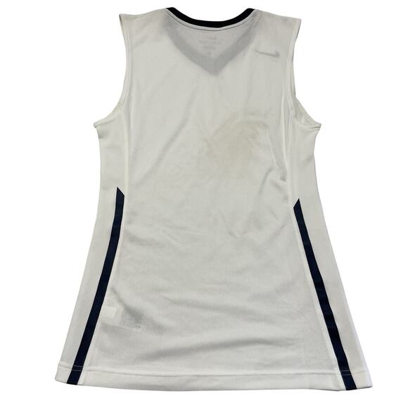 Nike Woman’s Team Small White And Black Sleeveless Tank Top Active Wear*flaw - Picture 2 of 7
